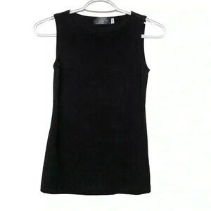 Simpli jersey knit  feel, black tank with stretch, wardrobe base piece